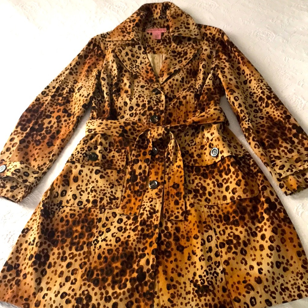Bandolino Leopard Trench Coat